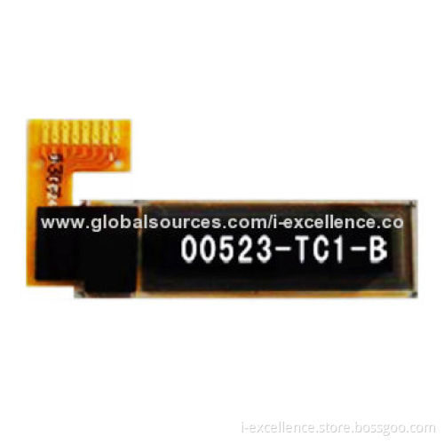 0.69-inch OLED Display Module with 96 x 16 Dot Matrix, White Color Display and I2C Interface